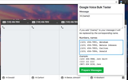 Google Hangouts demo.